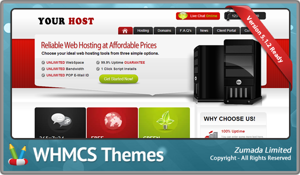Your Host - Free WHMCS Template