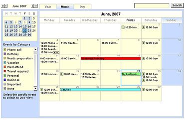 Flash Calendar, Event Manager for website