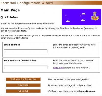 FormMail Configuration Wizard