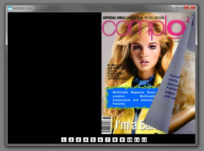 WEB3000 Magazine flipping title page