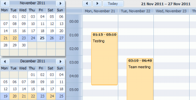 dhtmlxScheduler - Mini calendar for quick navigation