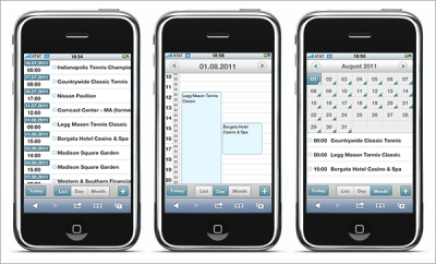 dhtmlxScheduler - Event calendar for mobile